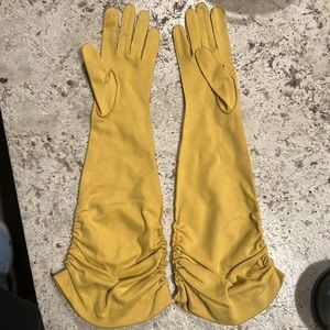 Suede opera gloves